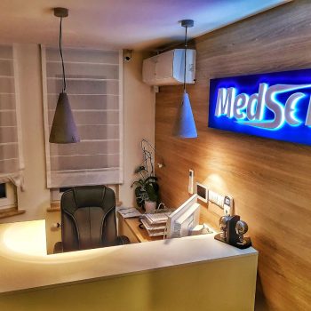 Wnętrze centrum medycznego MedSen działającego w Białymstoku